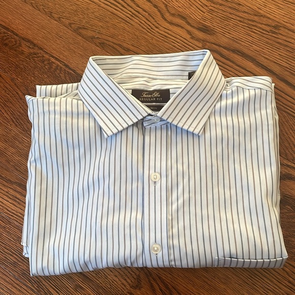 Tasso Elba regular fit light blue striped - Picture 1 of 4